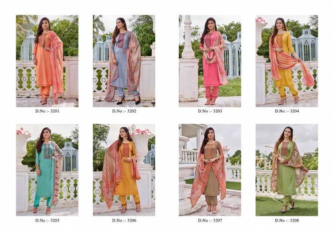 Rangoon Aagman Silk Designer Festive Wear Sequence Work Dress Material Collection